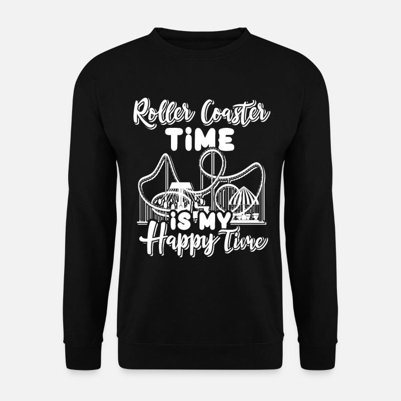 Achterbahn Roller Coaster - Unisex Pullover - Schwarz