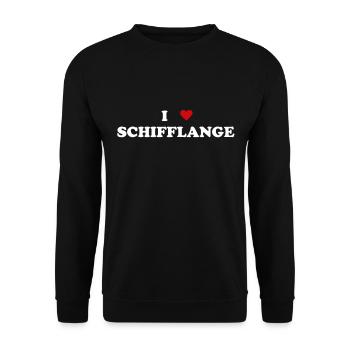 Cœur de la ville de Luxembourg - J’aime Schifflange - Sweat-shirt Unisexe - noir - Devant - Alina (178cm) & Michal (187cm)