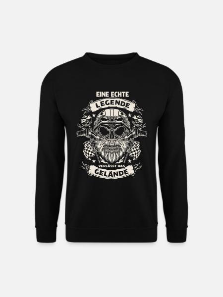 Rentner Ruhestand Biker - Unisex Pullover - Schwarz