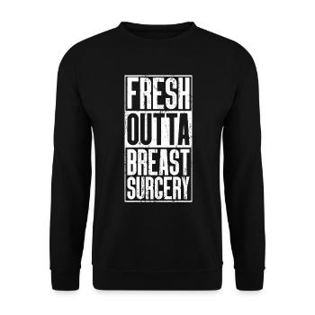 Fresh Outta Surgery - Poitrine - Sweat-shirt Unisexe - noir - Devant - Alina (178cm) & Michal (187cm)