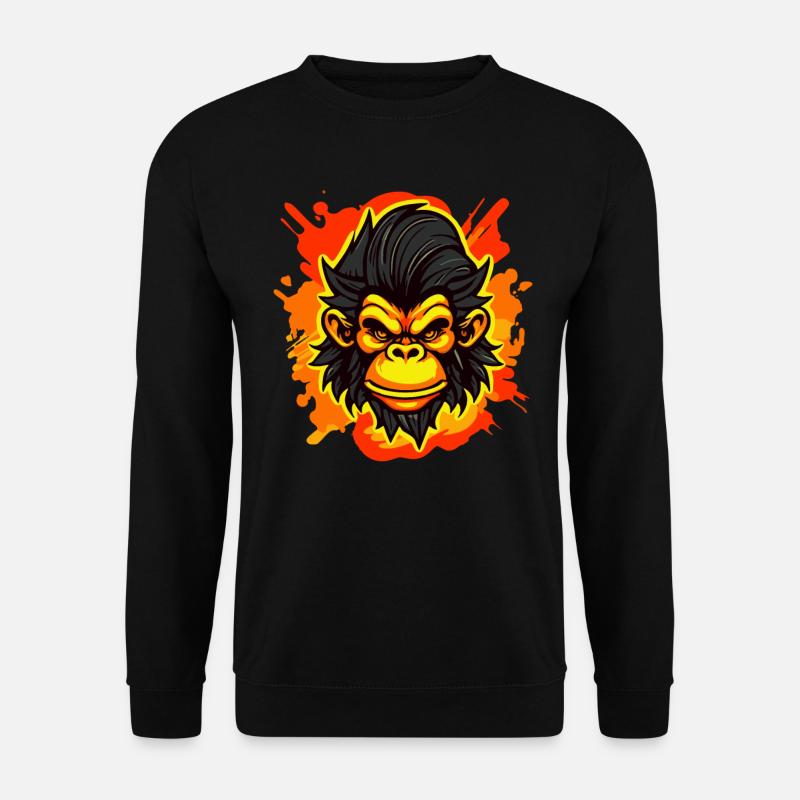 A strong monkey - Unisex Sweatshirt - black