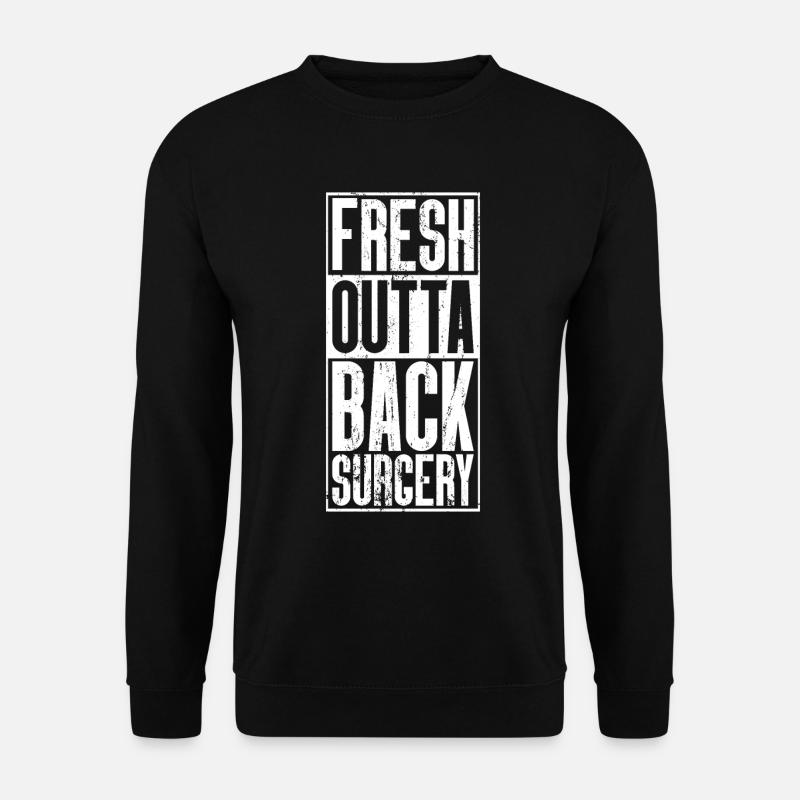 Fresh Outta Surgery - Back - Unisex Sweatshirt - black