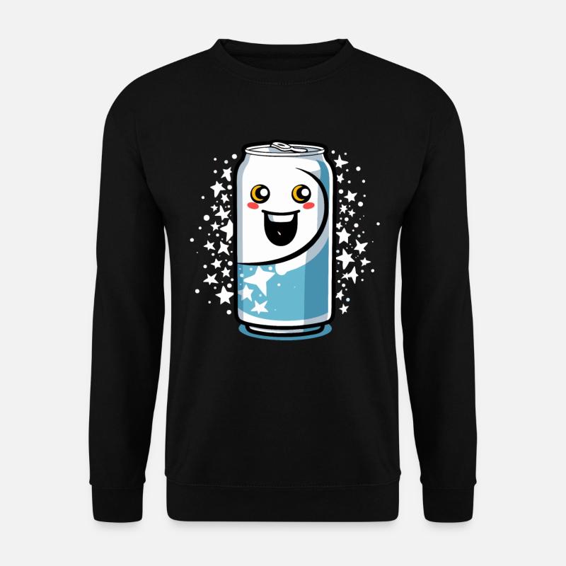 Cheerful Lemonade Can - Unisex Sweatshirt - black