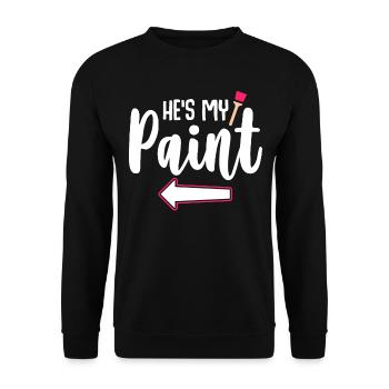 My Color My Canvas - Couple assorti - Sweat-shirt Unisexe - noir - Devant - Alina (178cm) & Michal (187cm)