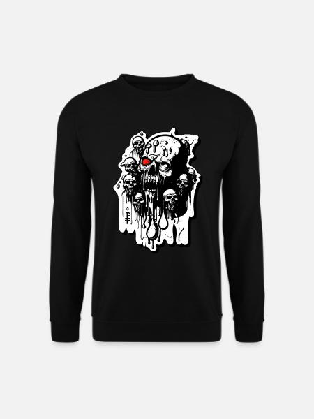 Zombie Skulls and Skulls - Unisex Sweatshirt - black