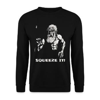 Take life and express it, a philosopher - Unisex Sweatshirt - black - Front - Alina (178cm) & Michal (187cm)
