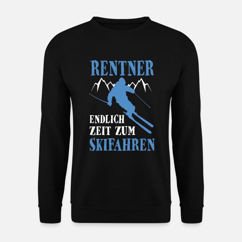 Rentner Skifahren Hobby - Unisex Pullover - Schwarz