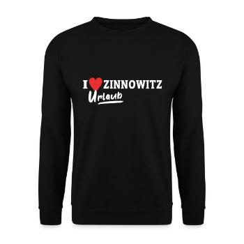 Zinnowitz Liebe Zinnowitzer - Unisex Pullover - Schwarz - Vorne - Alina (178cm) & Michal (187cm)