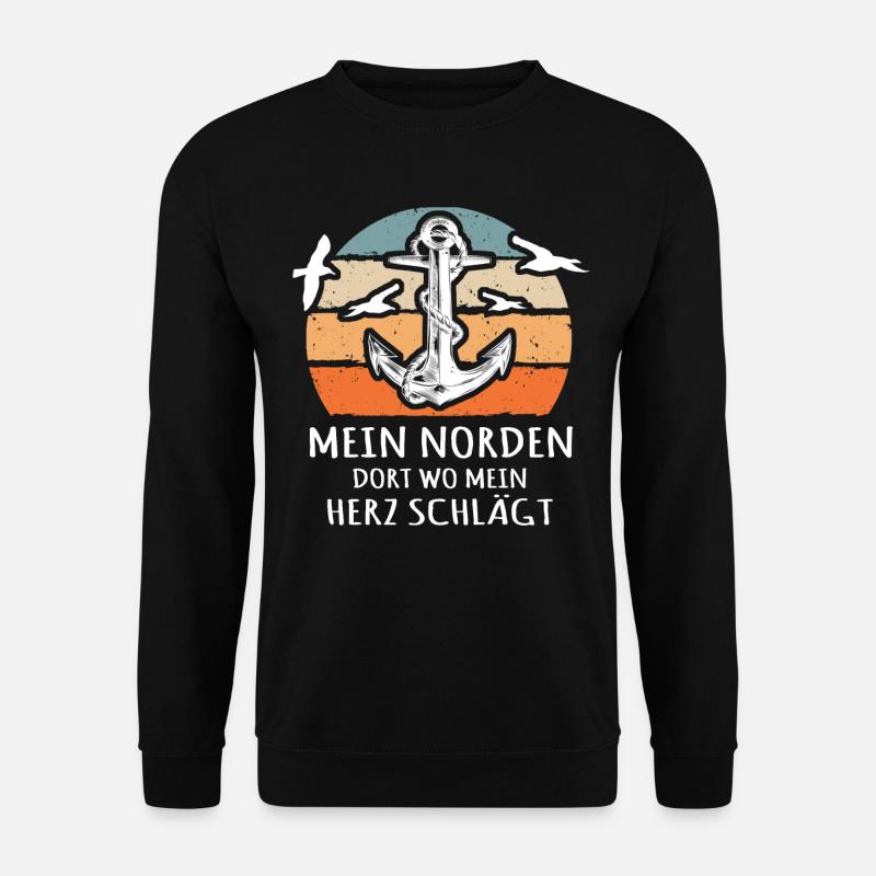Norden Sprüche - Unisex Pullover - Schwarz