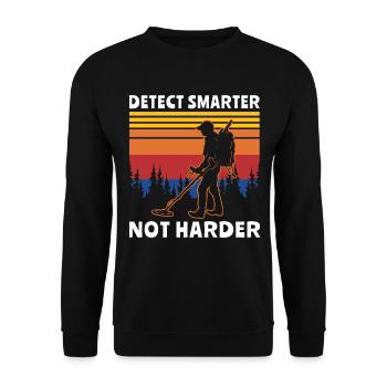 Metalldetektor - Unisex Pullover - Schwarz - Vorne - Alina (178cm) & Michal (187cm)