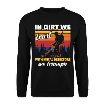Dirt Fishing Probes - Unisex Sweatshirt - black - Front - Alina (178cm) & Michal (187cm)