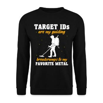 Metalldetektor - Unisex Pullover - Schwarz - Vorne - Alina (178cm) & Michal (187cm)