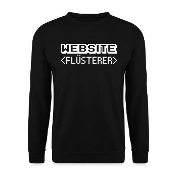 Webentwickler Programmierer App-entwickler - Unisex Pullover - Schwarz - Vorne - Alina (178cm) & Michal (187cm)