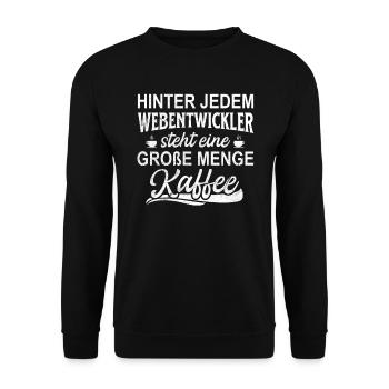 Webentwickler Programmierer Projektmanager - Unisex Pullover - Schwarz - Vorne - Alina (178cm) & Michal (187cm)