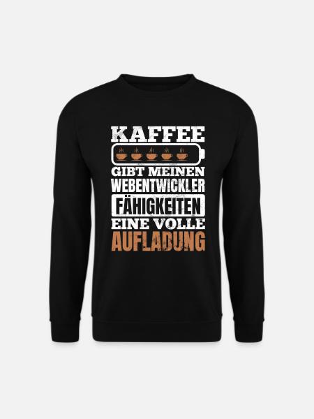 Webentwickler Programmierer Fullstack-Entwickler - Unisex Pullover - Schwarz