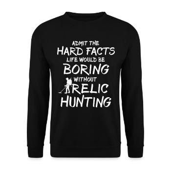 Treasure Hunter Relic Hunter - Unisex Sweatshirt - black - Front - Alina (178cm) & Michal (187cm)