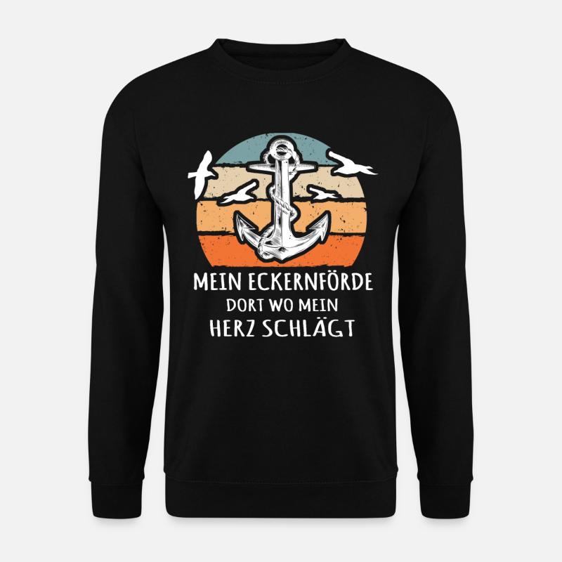 Eckernförde Sprüche - Unisex Pullover - Schwarz