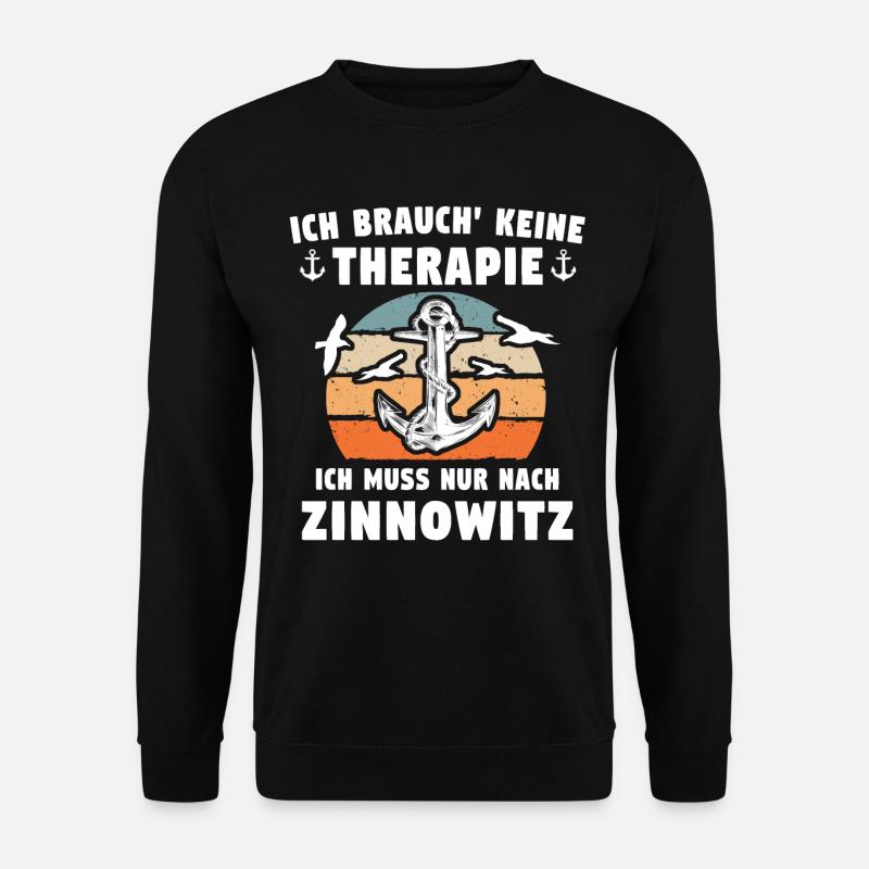 Zinnowitz Sprüche - Unisex Pullover - Schwarz