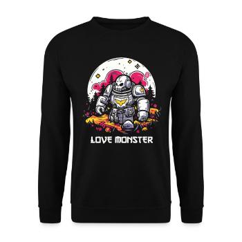 Cher Monster Robot - Sweat-shirt Unisexe - noir - Devant - Alina (178cm) & Michal (187cm)