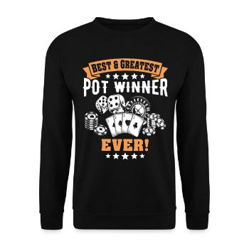 Casino Jeu de casino - Sweat-shirt Unisexe - noir - Devant - Alina (178cm) & Michal (187cm)