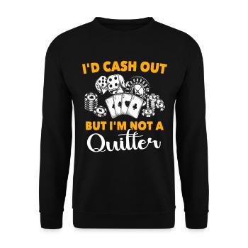 Casino Jeu de casino - Sweat-shirt Unisexe - noir - Devant - Alina (178cm) & Michal (187cm)