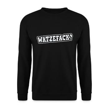 What ze fack - Unisex Pullover - Schwarz - Vorne - Alina (178cm) & Michal (187cm)