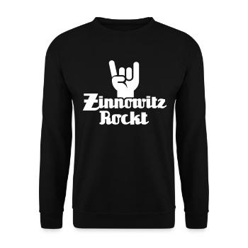 Zinnowitz Sprüche - Unisex Pullover - Schwarz - Vorne - Alina (178cm) & Michal (187cm)
