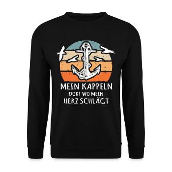 Kappeln - Unisex Pullover - Schwarz - Vorne - Alina (178cm) & Michal (187cm)