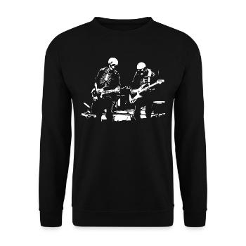 Skelette felsen - Unisex Pullover - Schwarz - Vorne - Alina (178cm) & Michal (187cm)