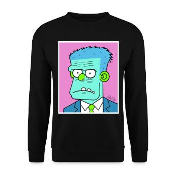 Wahlen kommen - Politiker-Zombies sind aufgeregt - Unisex Pullover - Schwarz - Vorne - Alina (178cm) & Michal (187cm)
