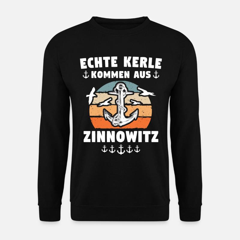 Zinnowitz Sprüche - Unisex Pullover - Schwarz