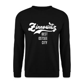 Zinnowitz Zinnowitzer - Unisex Pullover - Schwarz - Vorne - Alina (178cm) & Michal (187cm)