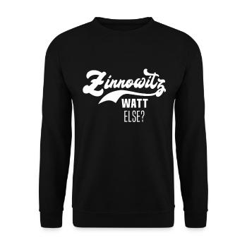 Zinnowitz Anker - Unisex Pullover - Schwarz - Vorne - Alina (178cm) & Michal (187cm)