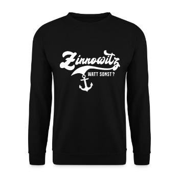 Lustige Zinnowitz Sprüche - Unisex Pullover - Schwarz - Vorne - Alina (178cm) & Michal (187cm)