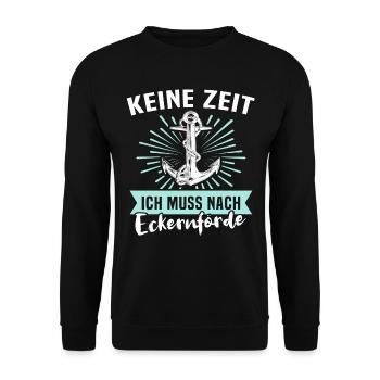 Eckernförde Eckernförder - Unisex Pullover - Schwarz - Vorne - Alina (178cm) & Michal (187cm)