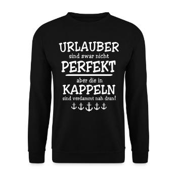 Kappeln Kappelner - Unisex Pullover - Schwarz - Vorne - Alina (178cm) & Michal (187cm)