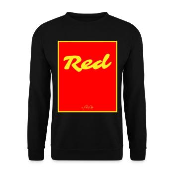 Red - Unisex Sweatshirt - black - Front - Alina (178cm) & Michal (187cm)