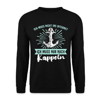Kappeln Kappelner - Unisex Pullover - Schwarz - Vorne - Alina (178cm) & Michal (187cm)