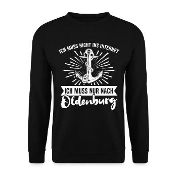 Oldenburg - Unisex Pullover - Schwarz - Vorne - Alina (178cm) & Michal (187cm)