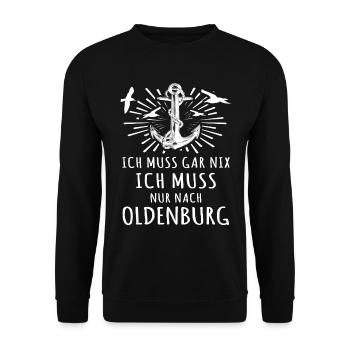 Oldenburg Oldenburger - Unisex Pullover - Schwarz - Vorne - Alina (178cm) & Michal (187cm)