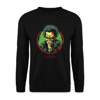 Emblems of the horror zombie genre - Unisex Sweatshirt - black - Front - Alina (178cm) & Michal (187cm)