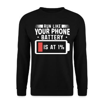 Dictons Drôles, Blagues Et Citations Amoureux Sarcasme - Sweat-shirt Unisexe - noir - Devant - Alina (178cm) & Michal (187cm)