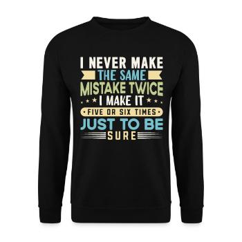 Citations et blagues drôles Dictons drôles et humour - Sweat-shirt Unisexe - noir - Devant - Alina (178cm) & Michal (187cm)