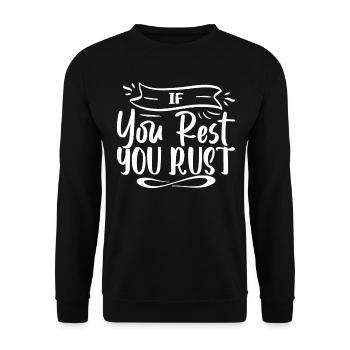 Citations et blagues drôles Dictons hilarants et humour - Sweat-shirt Unisexe - noir - Devant - Alina (178cm) & Michal (187cm)