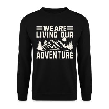 Funny Quotes And Jokes Hilarious Sayings And Humor - Unisex Pullover - Schwarz - Vorne - Alina (178cm) & Michal (187cm)