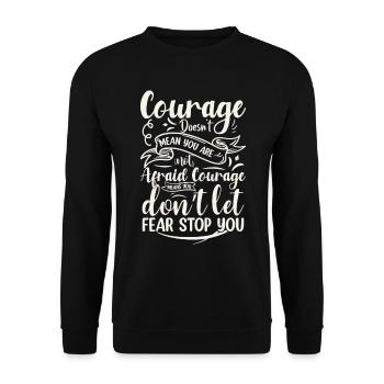 Citations et blagues drôles Dictons hilarants et humour - Sweat-shirt Unisexe - noir - Devant - Alina (178cm) & Michal (187cm)