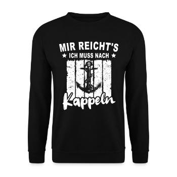 Kappeln - Unisex Pullover - Schwarz - Vorne - Alina (178cm) & Michal (187cm)