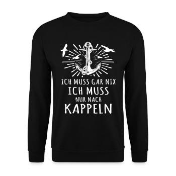 Kappeln Kappelner - Unisex Pullover - Schwarz - Vorne - Alina (178cm) & Michal (187cm)