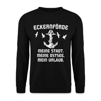 Eckernförde Eckernförder - Unisex Pullover - Schwarz - Vorne - Alina (178cm) & Michal (187cm)