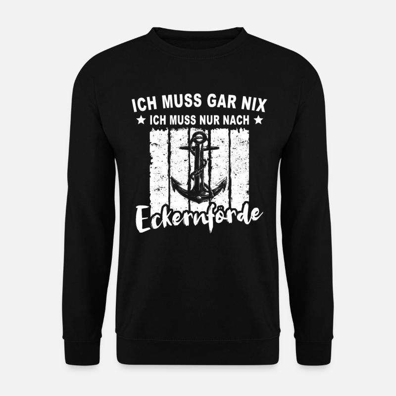 Eckernförde Eckernförder - Unisex Pullover - Schwarz